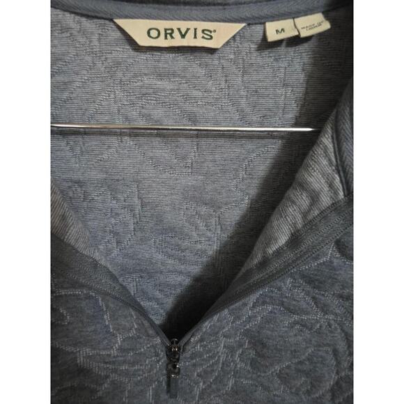 Orvis Women's Quilted Quarter-Zip Pullover Sweatshirt M - Picture 2 of 4